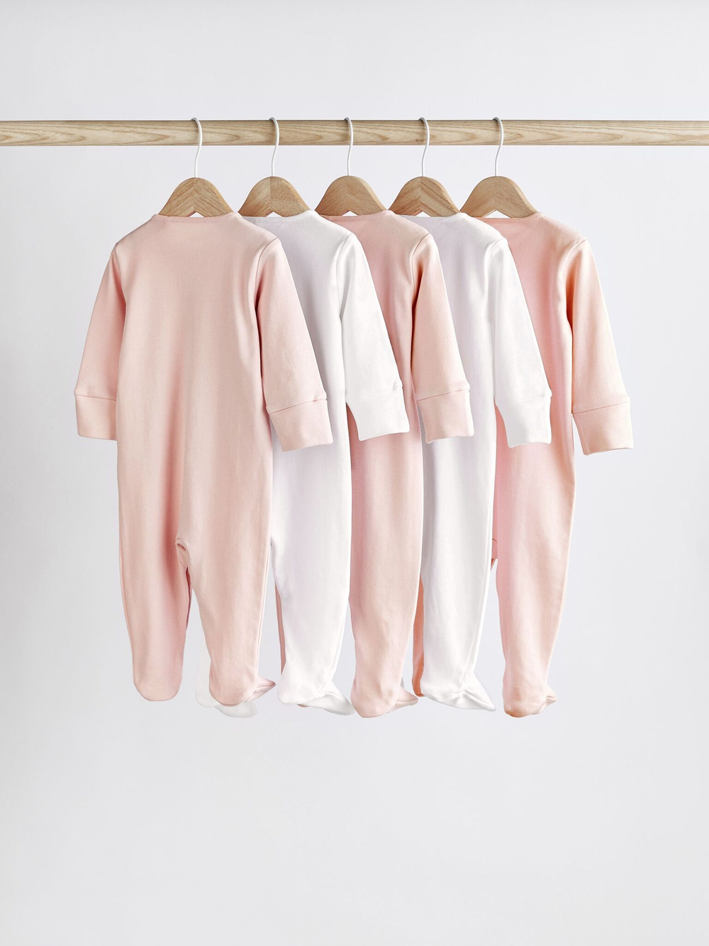 Комбинезон / Cлип для малышей Next 581-066, 5 шт., Белый, Розовый