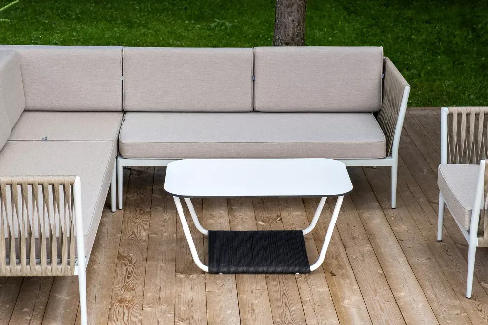 "Касабланка" модульная лаунж-зона из роупа (веревки), каркас из алюминия