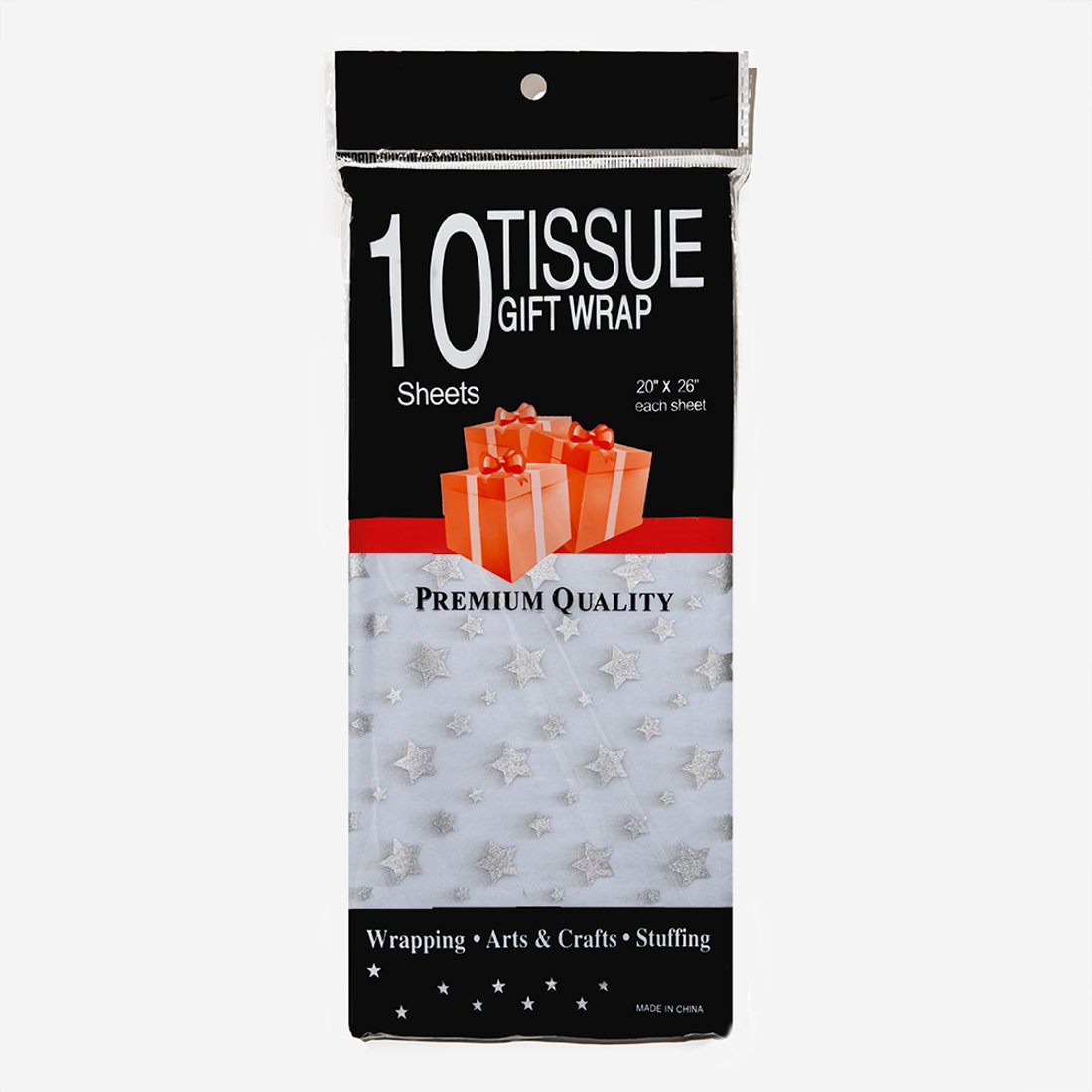 Тишью "Серебряные звезды", 500*680мм