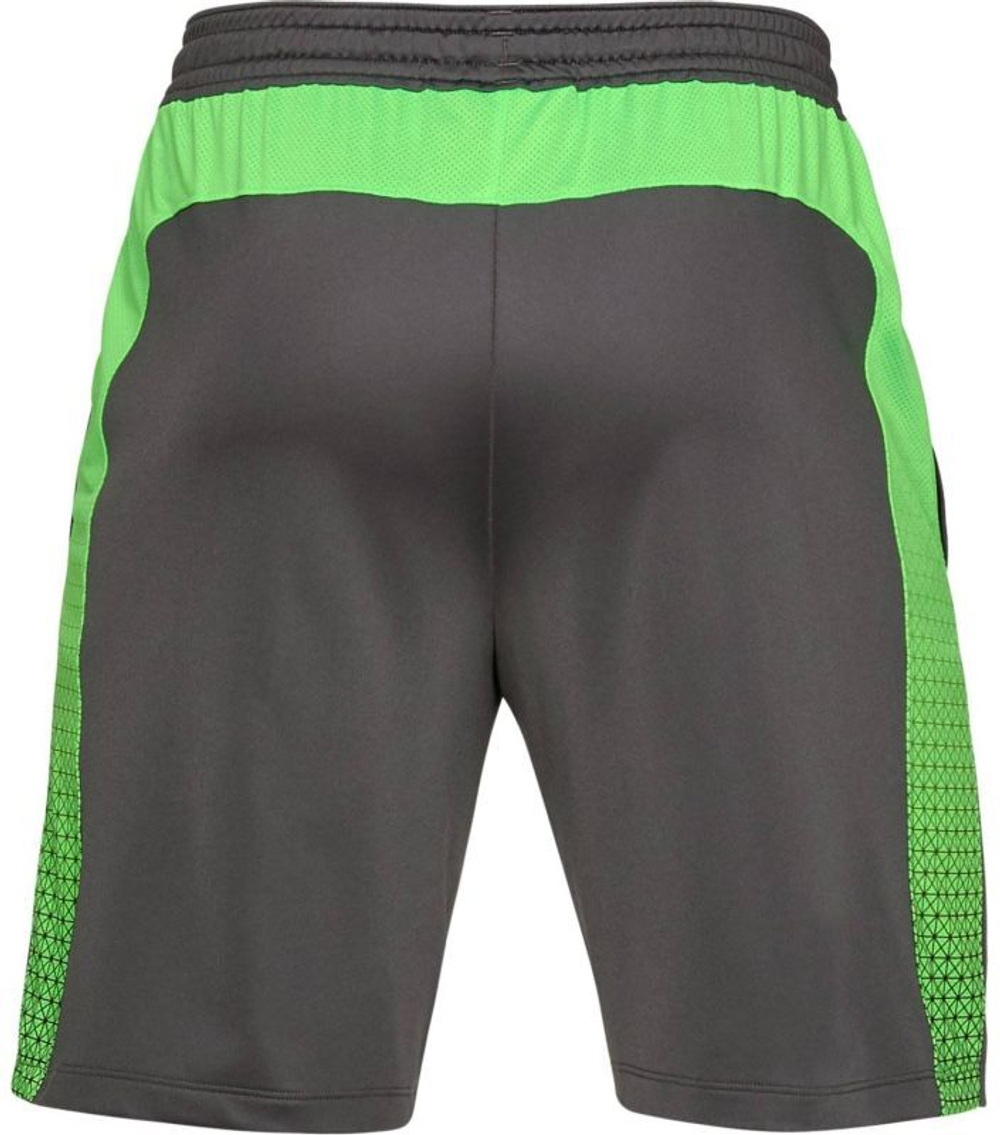 Мужские шорты теннисные Under Armour MK1 Inset Fade - dark grey/green