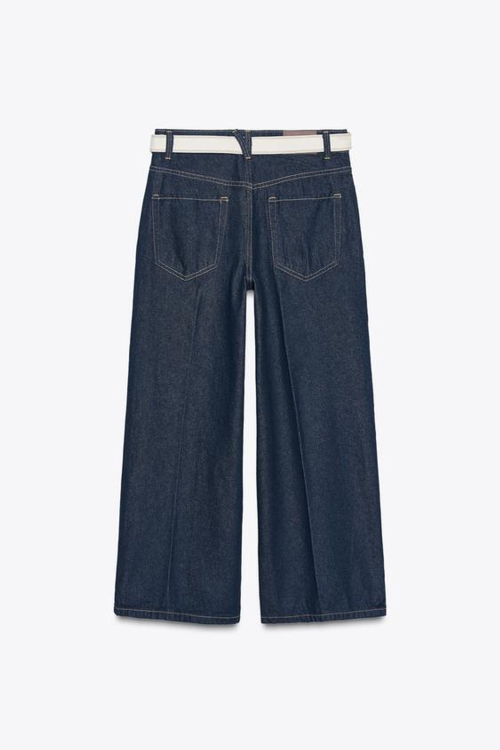 ZARA ДЖИНСЫ Z1975 СО СТРЕЛКАМИ И РЕМНЕМ, СИНИЙ