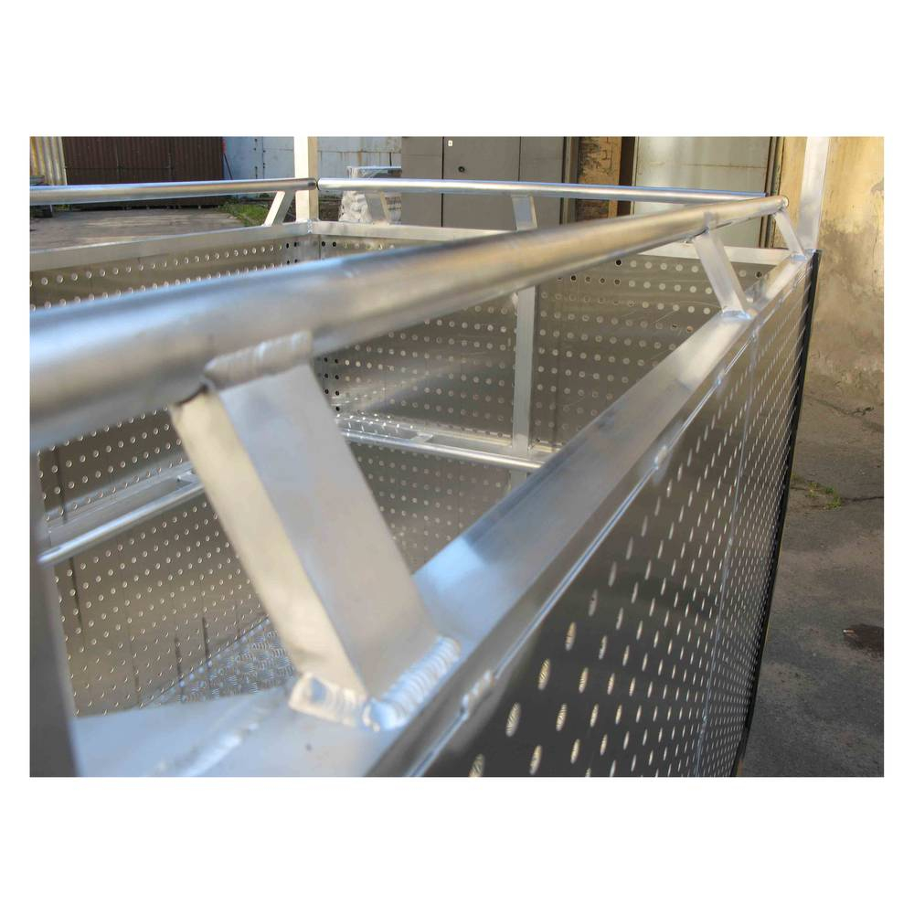 Люлька подвесная алюминиевая MEGAL ЛПА - 4/1 с защитным демпфером сигнального цвета