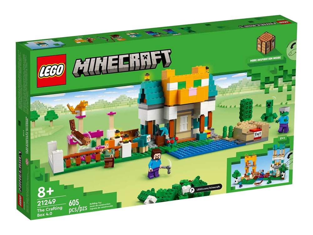 LEGO Minecraft 21249 «Ящик для крафта 4.0» — ресурсы и креативное строительство