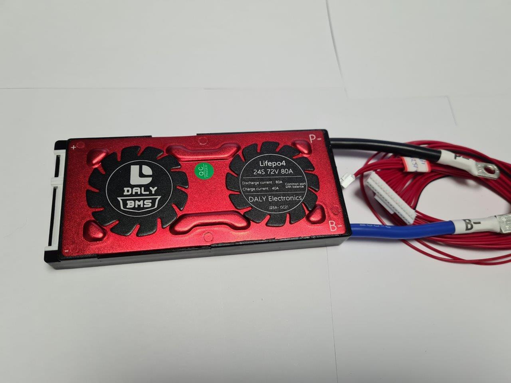 Плата контроля BMS LiFePO4 24S 72V 80A