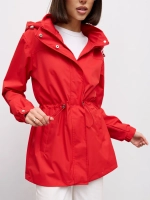 Ветровка с капюшоном удлиненная