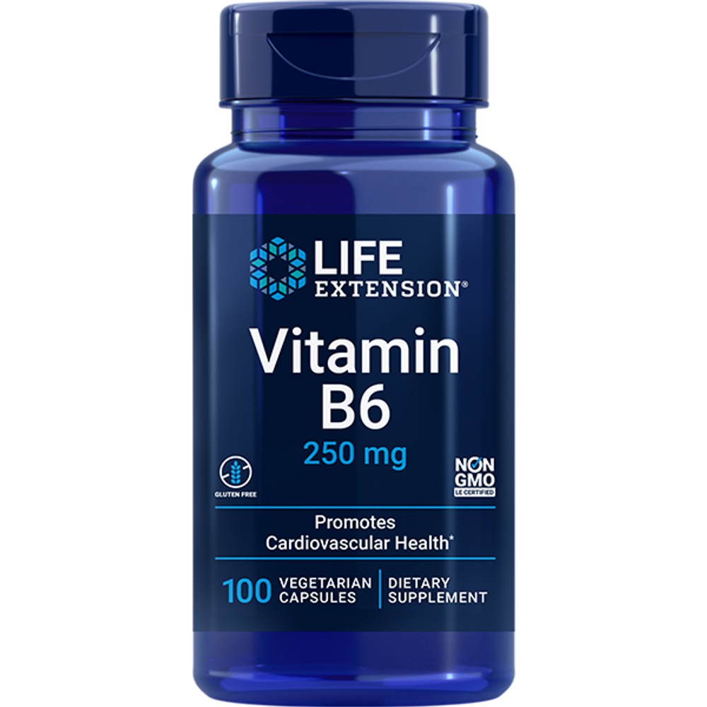 Vitamin B6 250 мг 100 капсул Life Extension