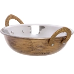 Сковорода Кадхай из нержавеющей стали 14см цвет Антик