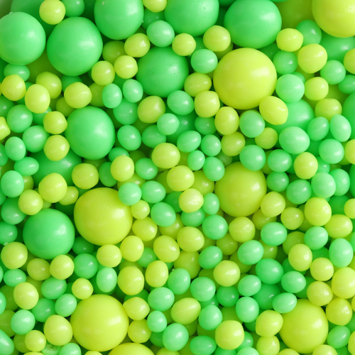 Кондитерская неоновая посыпка: зеленая, жёлтая, 50 г.