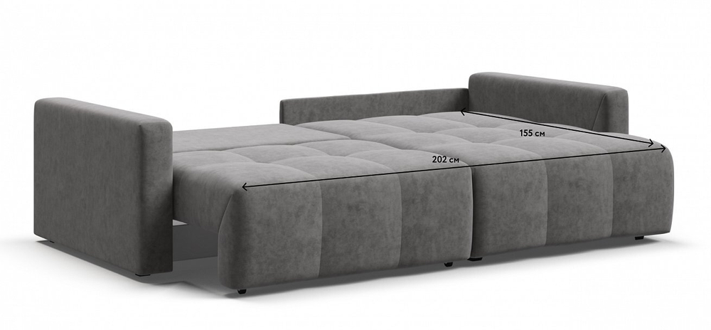 Угловой диван BOSS TREND Велюр Royal стоун