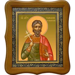Тимофей Фракийский мученик. Икона на холсте.