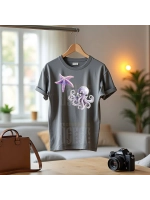 Термонаклейка на одежду, термопринт набор Русалка