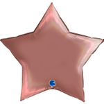 Звезда 36" Розовое золото, Голография Gr