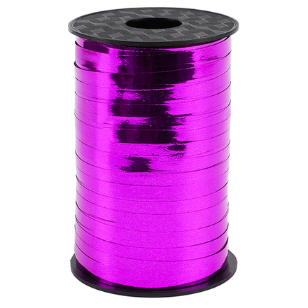 Лента для шаров фуксия металлик