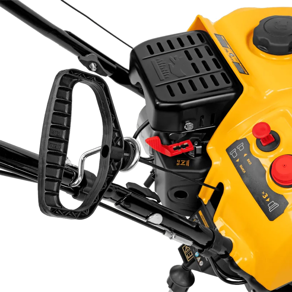 DENZEL SB 460 E снегоуборщик бензиновый 3 л.с, ковш 46 см, выброс 10 м 97649