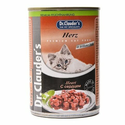Dr.Clauder’s для кошек Сердце в соусе 415г