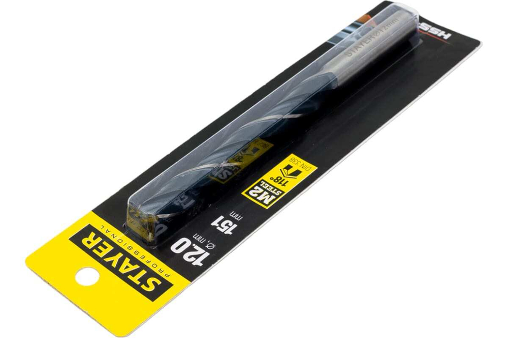 Сверло Professional по металлу HSS-R (12х101х151 мм; М2; DIN 338) Stayer 29602-12