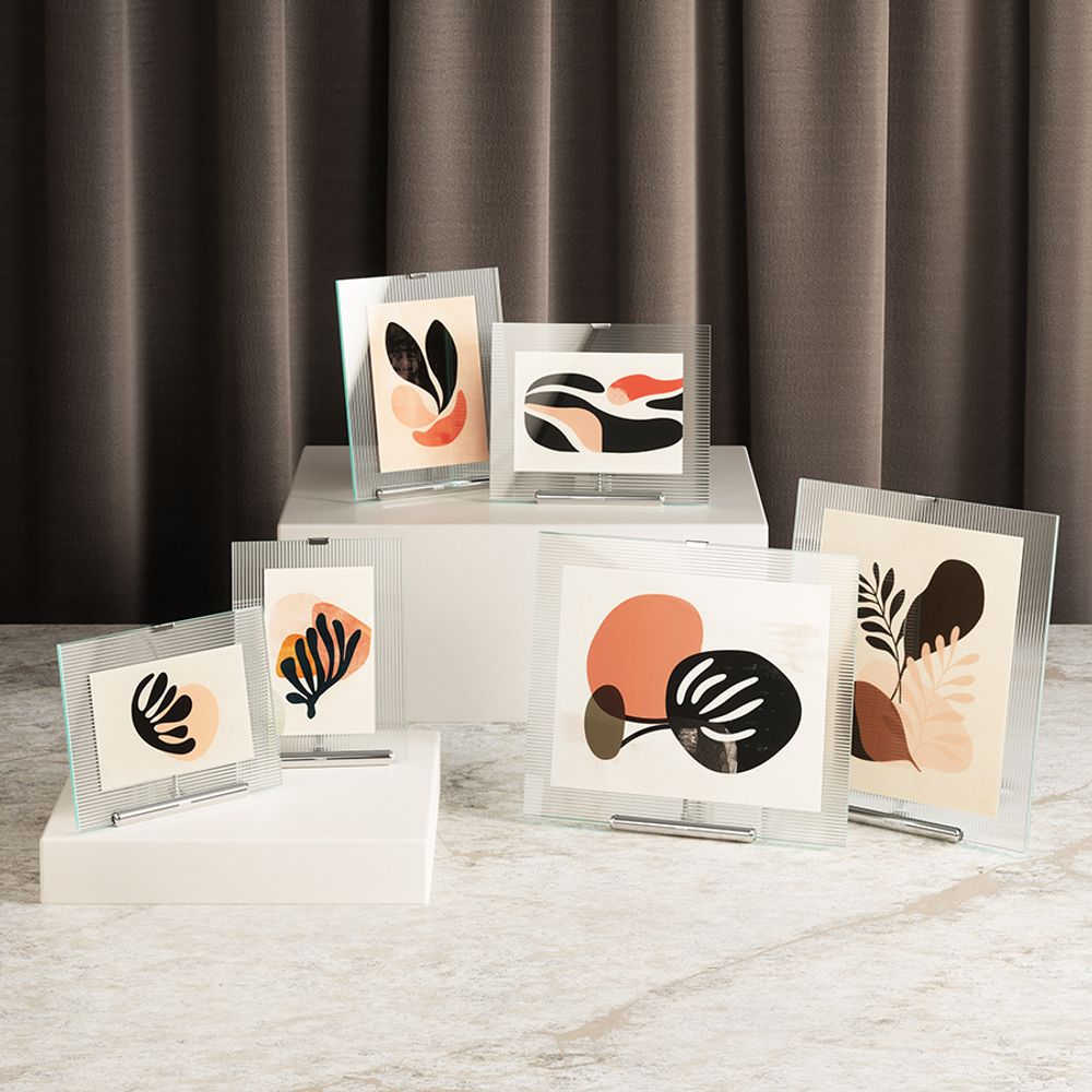 Фоторамка Flute, 20х23 см, хром