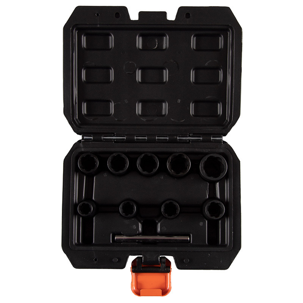 AFFIX (AF10930010C) Набор торцевых головок для поврежденных гаек и болтов, 10-19 мм, кейс, 10 предметов