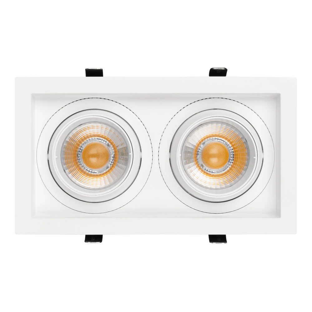 Светильник MS-VORTEX-BUILT-S250x140-2x30W Warm3000 (WH-WH, 30 deg, 230V) (Arlight, IP20 Металл, 5 лет) 057766
