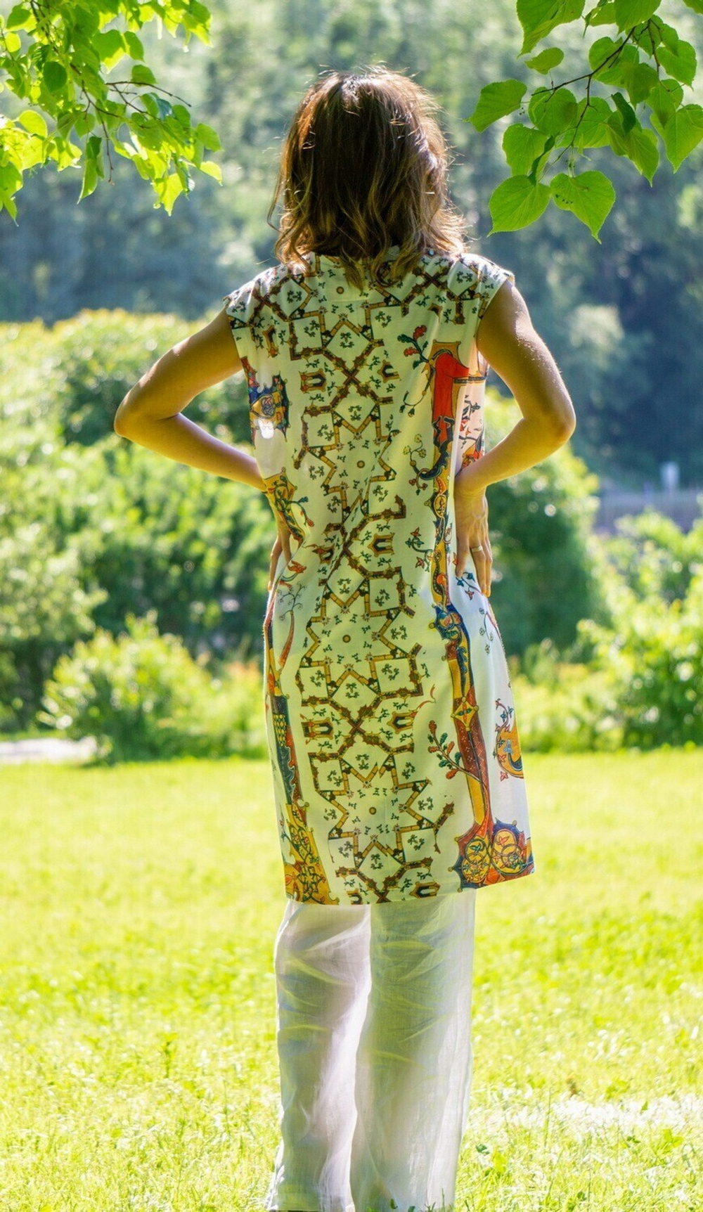 Платье "Лабиринт", по мотивам средневековой Псалтири Латтрелла