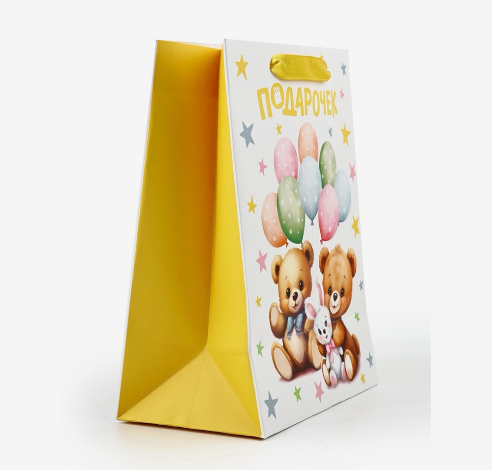 Пакет подарочный, упаковка, «Подарок», тиснение, MS 18 х 23 х 10 см