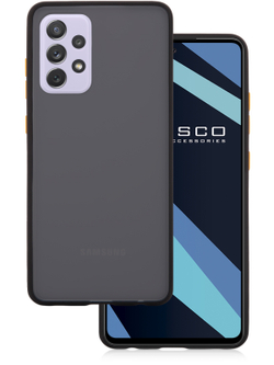 Чехол ROSCO для Samsung Galaxy A72 оптом (арт. SS-A72-ST-TPU-BLACK-YELLOW)