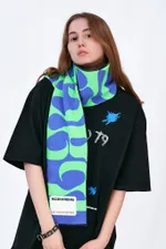 Купить Шарф ЯСЕНПЕНЬ Фиолетово-Зелёный Шарф ЯСЕНПЕНЬ Фиолетово-Зелёный