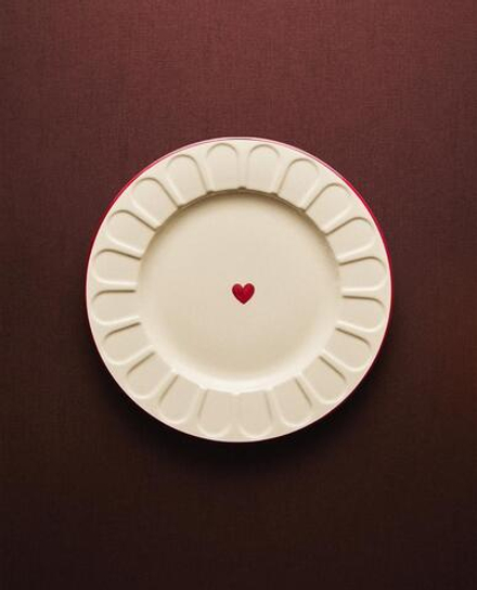 ZARA HOME РОЖДЕСТВЕНСКАЯ ДЕСЕРТНАЯ ТАРЕЛКА, БЕЛЫЙ