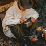 Набор столовых приборов Naturehike (нож, вилка, ложка), титан, в чехле, артикул CNH22CJ017-KFS