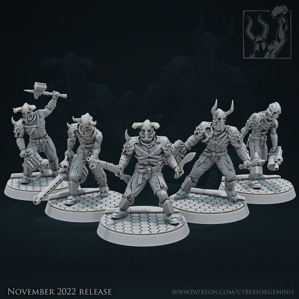 Armies of Chaos Cultists 1 шт. миниатюра для dnd, днд, pathfinder, фентези, Настольная игра, НРИ, Варгейм, РПГ