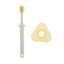 Mum&amp;Baby зубная щётка детская с ограничителем, силикон, цвет МИКС