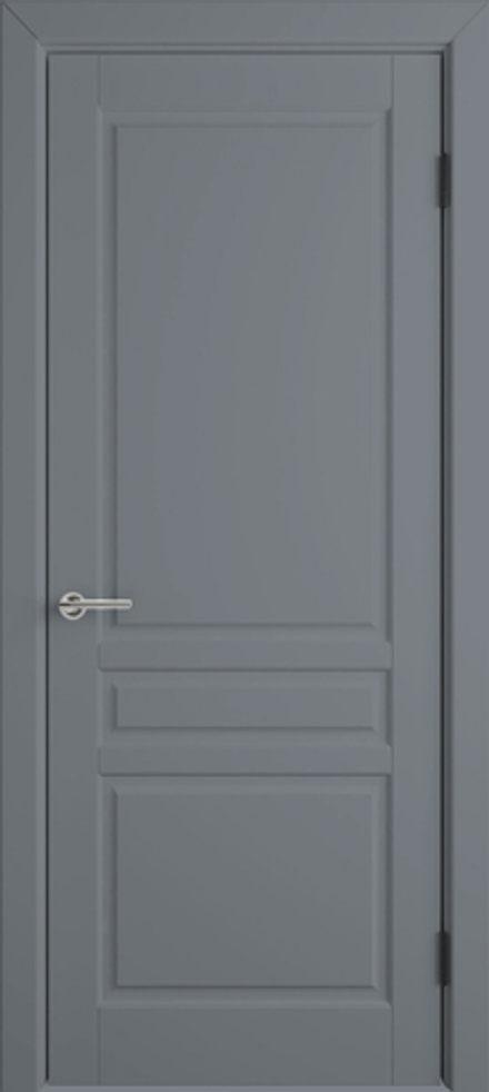 Межкомнатная дверь VFD (ВФД)  Stockholm (Стокгольм) Silver (RAL 7042, эмаль серая) 56ДГ