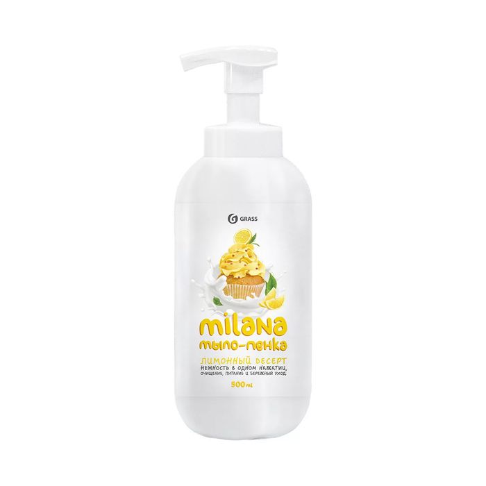 Мыло-пенка Milana лимонный пирог 500ml Grass