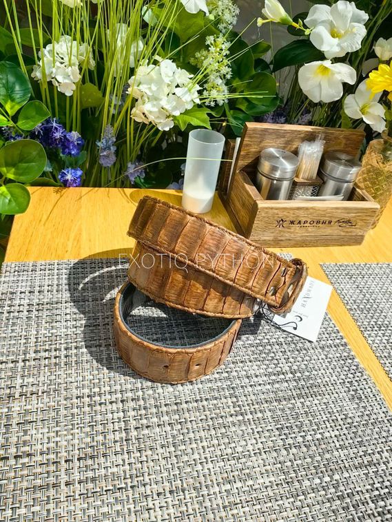 Ремень из кожи питона AC-125