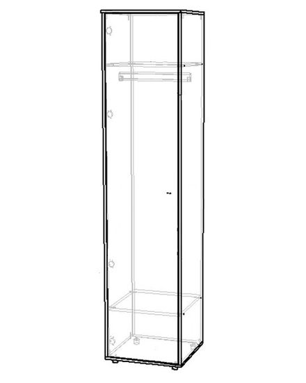 Шкаф ДЖЕРСИ-6 левый