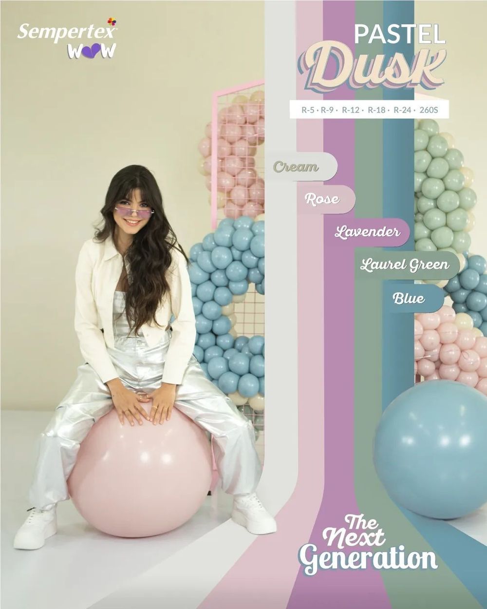 Шар (12''/30 см) Пыльная роза (110), пастель ретро, 50 шт.