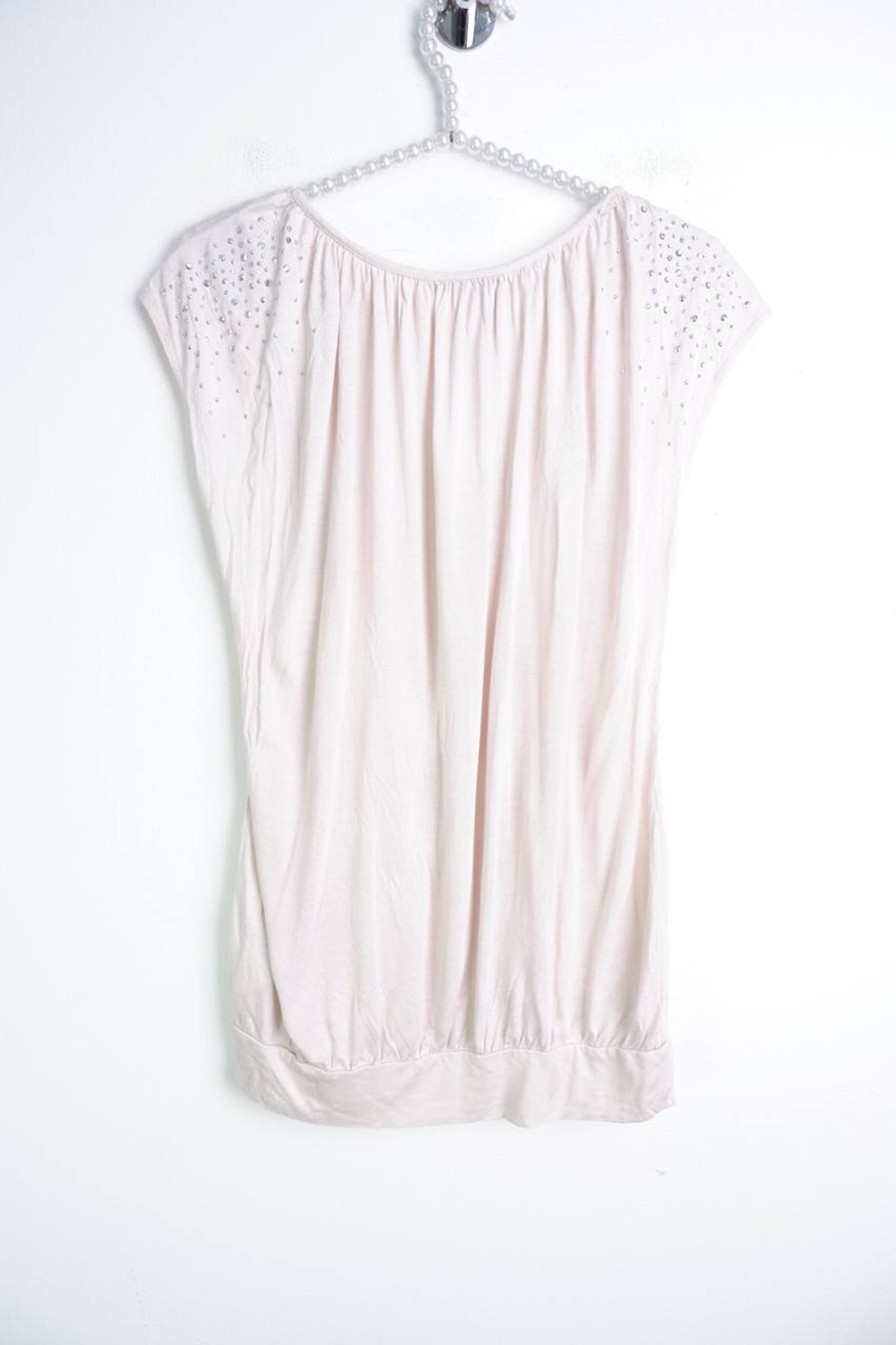 Топ H&M со стразами, маркировка S, визуально на 44 размер