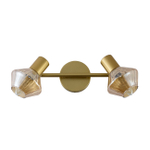 Настенный светильник 2x40Вт E14, металл, золото