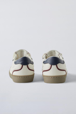 ZARA КРОССОВКИ В СТИЛЕ РЕТРО С ПРИНТОМ PEANUTS™, БЕЛЫЙ