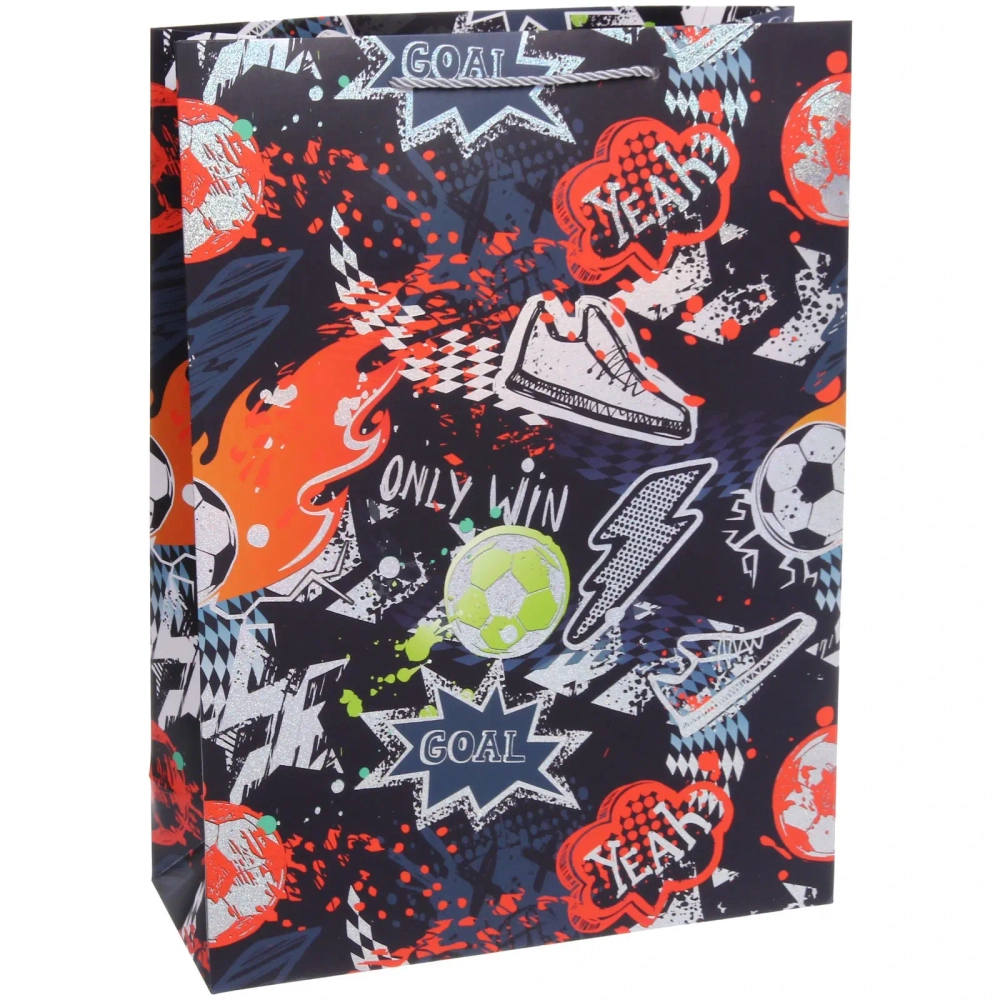 Пакет подарочный «GOAL» 31*42*12 см