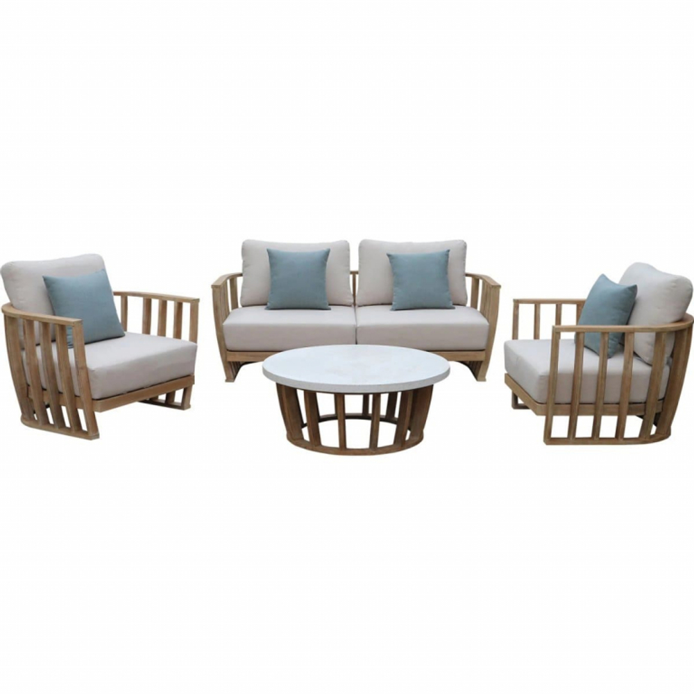 Столик кофейный Tagliamento Woodland, натуральный, белый