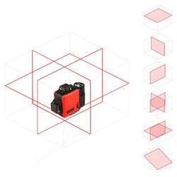 Лазерный уровень AMO LN 3D-360 RED