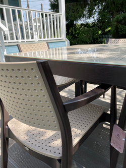 Seginus NVS-060 set of 4 Brown/Cappucino (Обеденная группа стол 1шт, стулья 4шт) , Novussi