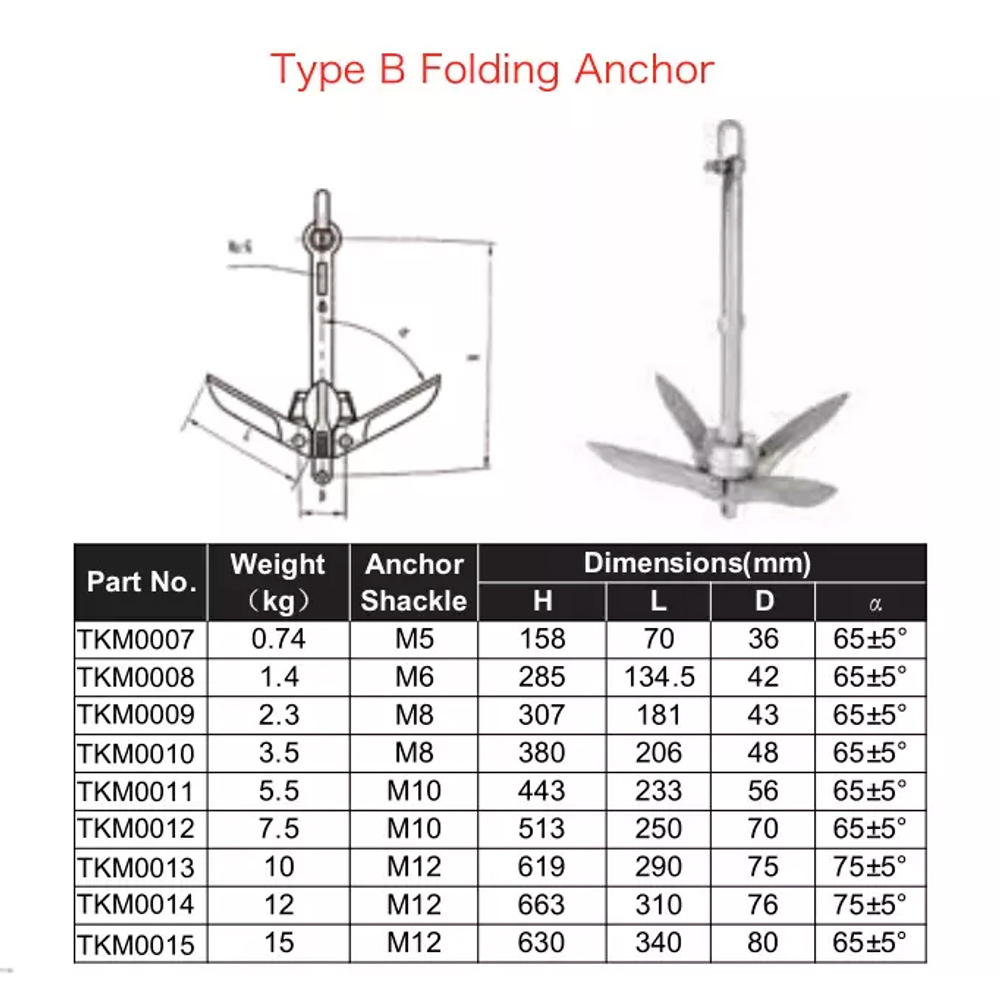 Якорь-кошка 1.4 кг модель В