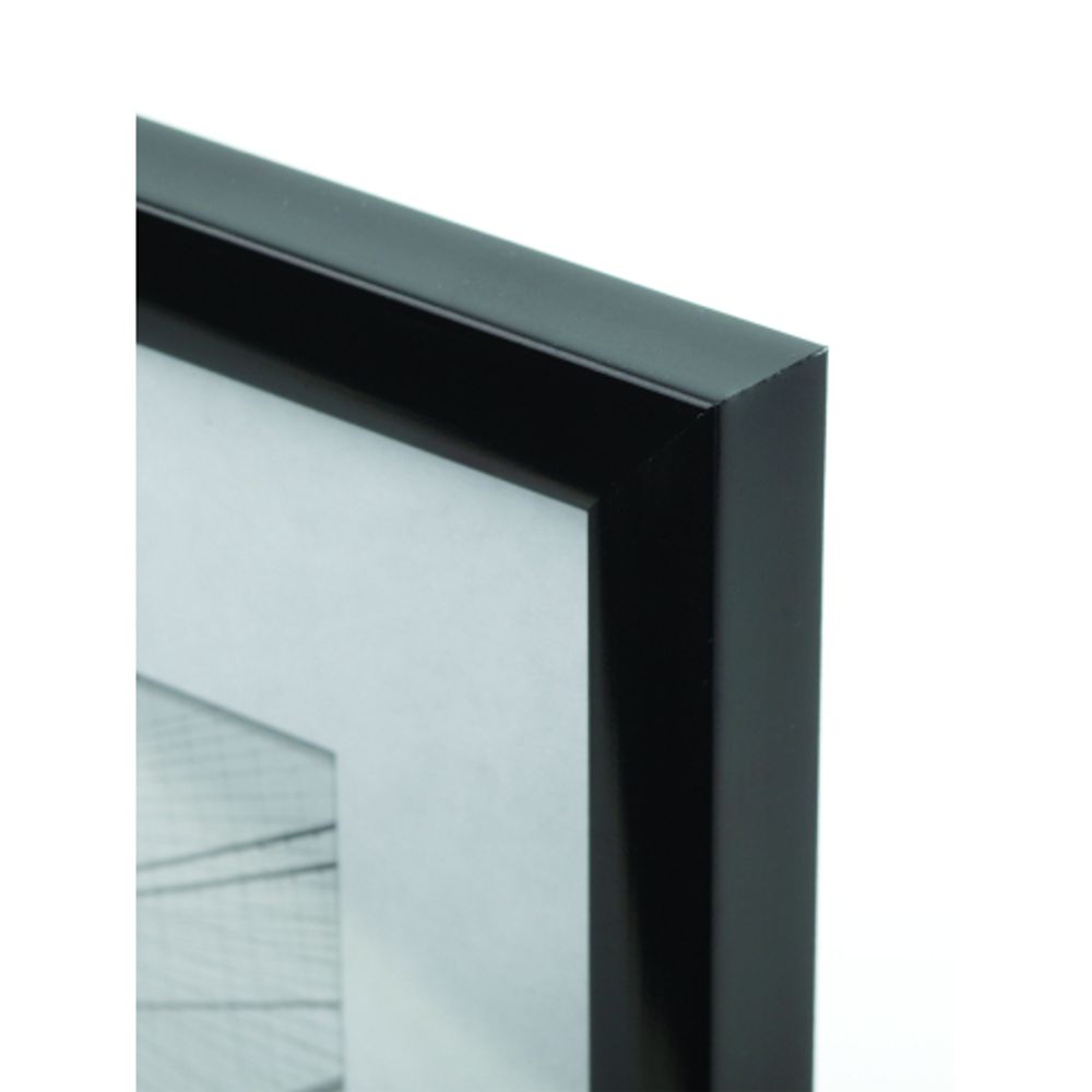 Фоторамка Image Art 501 10х15 пластиковая со стеклом чёрная