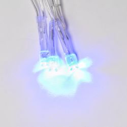 ULD-B6007-200-STK BLUE IP44 Бахрома светодиодная со статическим свечением. 6м. Соединяемая. 200 светодиодов. Синий свет. Провод прозрачный. ТМ Uniel