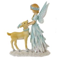 GAEM Фигурка декоративная "Фея с олененком", L13 W6 H17 см