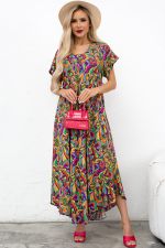 Платье Магия лета (фиолетовый/принт) Р11-867/31 Nikol (Акция)