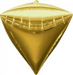 Шар А 3D АЛМАЗ Б/РИС 17" Металлик Золото  (БГ-19)