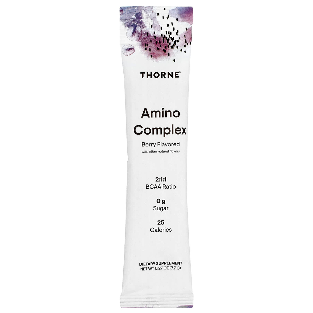 Thorne, аминокислотный комплекс, со вкусом ягод, 30 пакетиков по 7,7 г (0,27 унции)